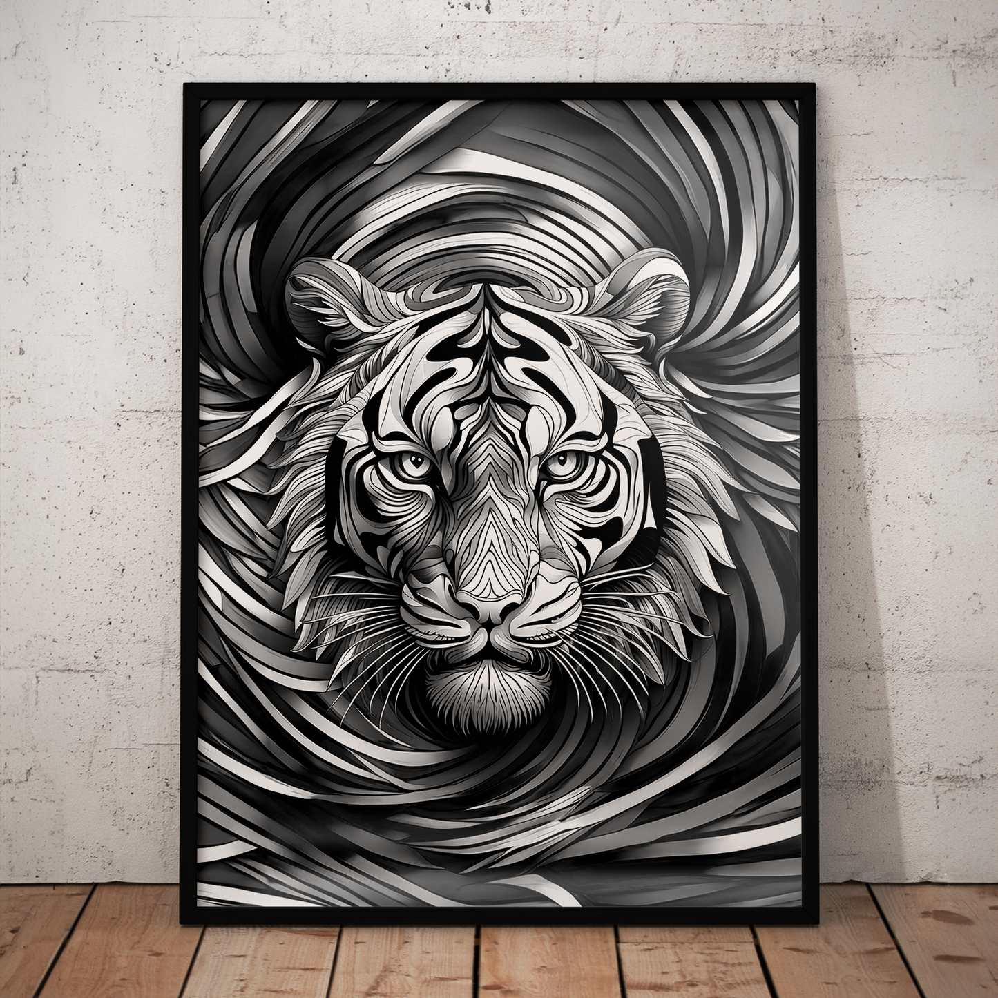 ABSTRACT TIGER **UNFRAMED ART PRINT**