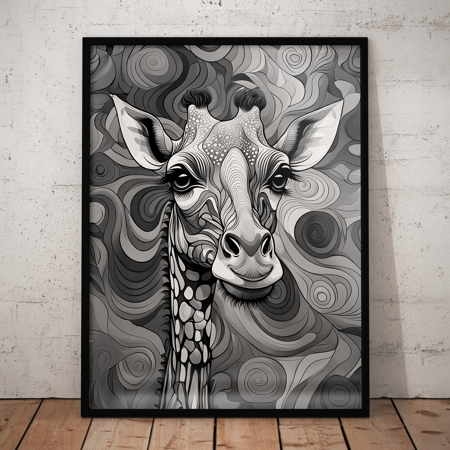 ABSTRACT GIRAFFE **UNFRAMED ART PRINT**