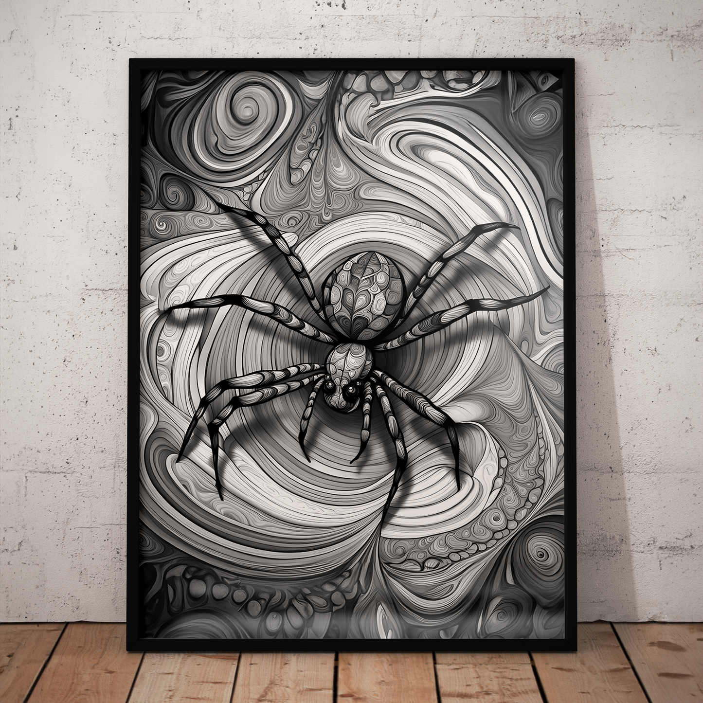 ABSTRACT SPIDER **UNFRAMED ART PRINT**