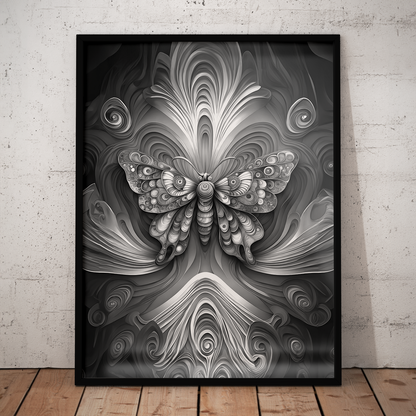 ABSTRACT BUTTERFLY **UNFRAMED ART PRINT**