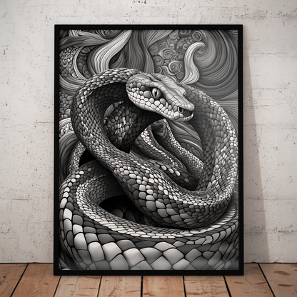 ABSTRACT COBRA **UNFRAMED ART PRINT**