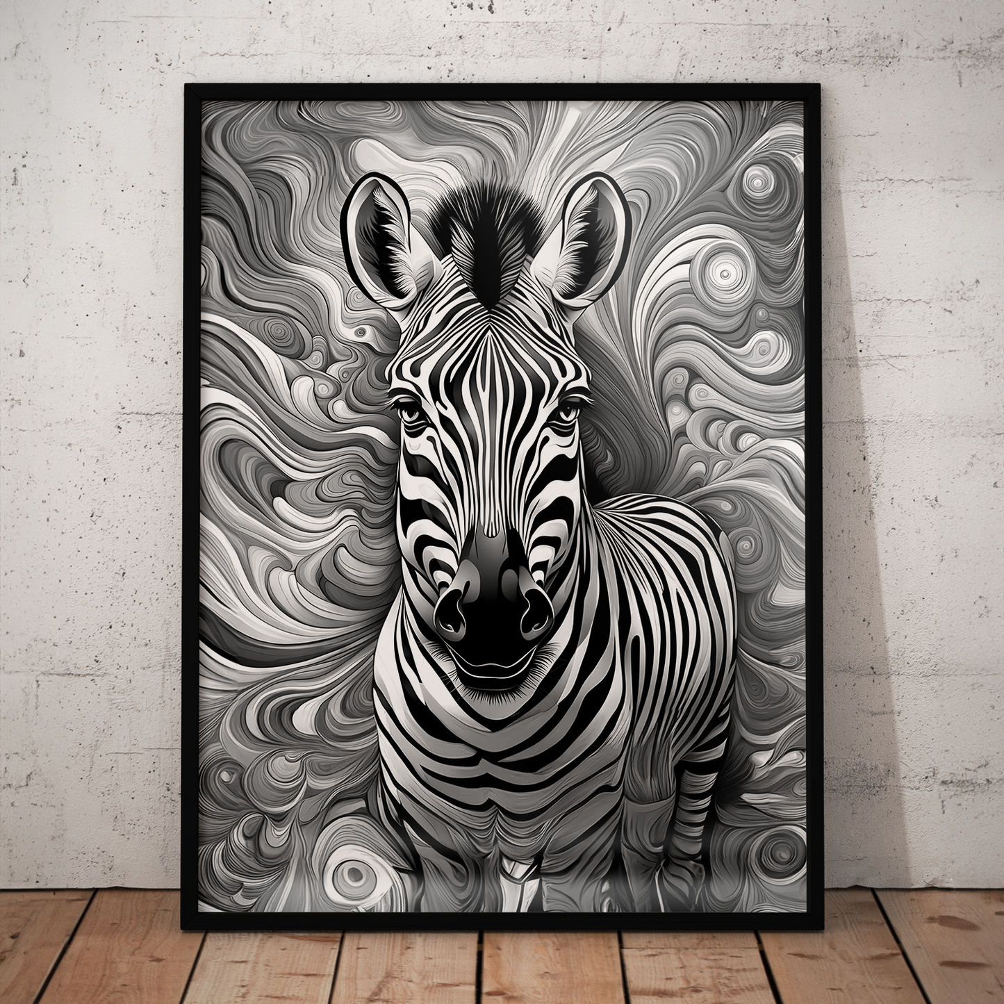 ABSTRACT ZEBRA **UNFRAMED ART PRINT**