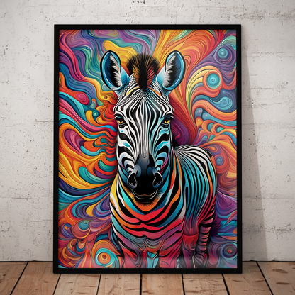ABSTRACT ZEBRA **UNFRAMED ART PRINT**