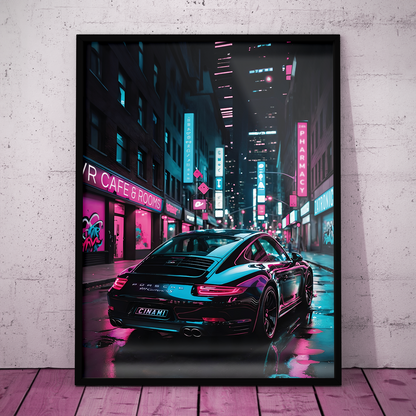 PORSCHE 911 (BACK) **UNFRAMED POSTER**
