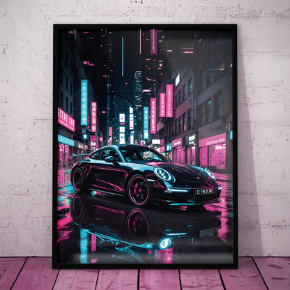 PORSCHE 911 (FRONT) **UNFRAMED POSTER**