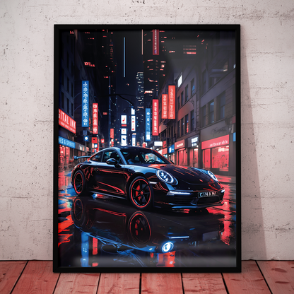PORSCHE 911 (FRONT) **UNFRAMED POSTER**